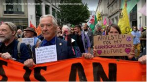 Older people joined climate change protests in London on Sept. 2, with hopes to bring a better future for children and their families. (John Farrell, Karla Adam/The Washington Post)